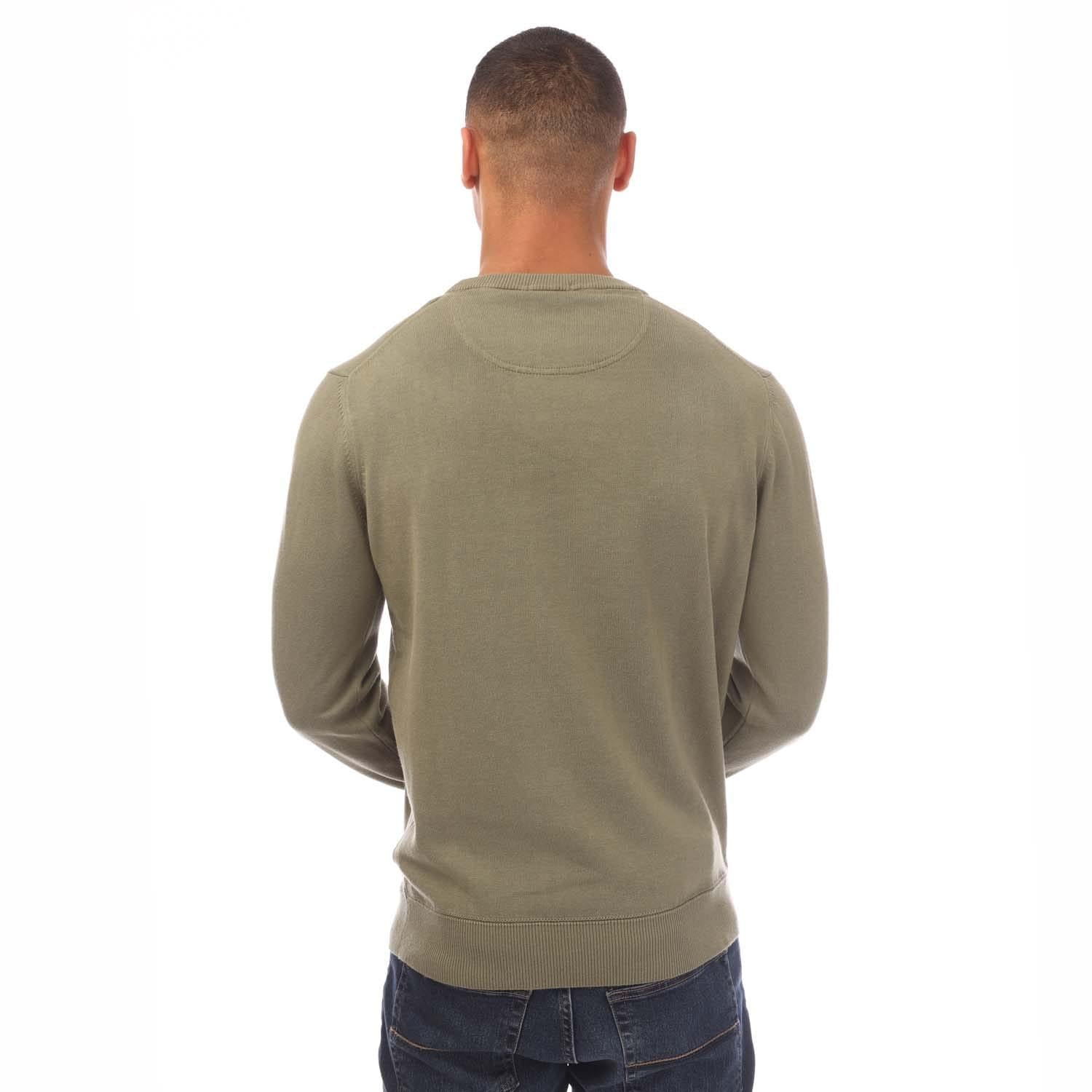 Khaki Green - Back - Timberland Mens Williams River Kennebec Cotton Sweatshirt