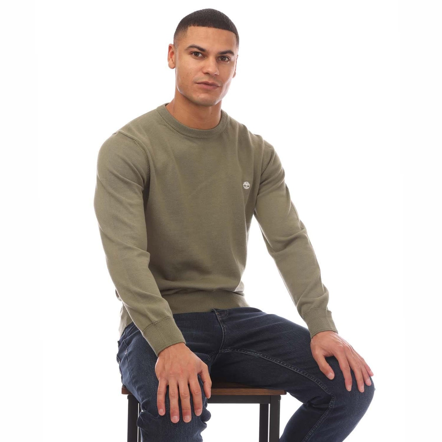 Khaki Green - Lifestyle - Timberland Mens Williams River Kennebec Cotton Sweatshirt