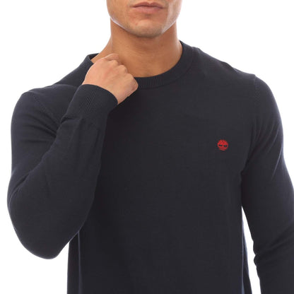Navy - Side - Timberland Mens Williams River Kennebec Cotton Sweatshirt