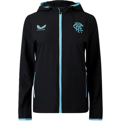 Brilliant White - Front - Castore Boys Rangers FC Hooded Jacket