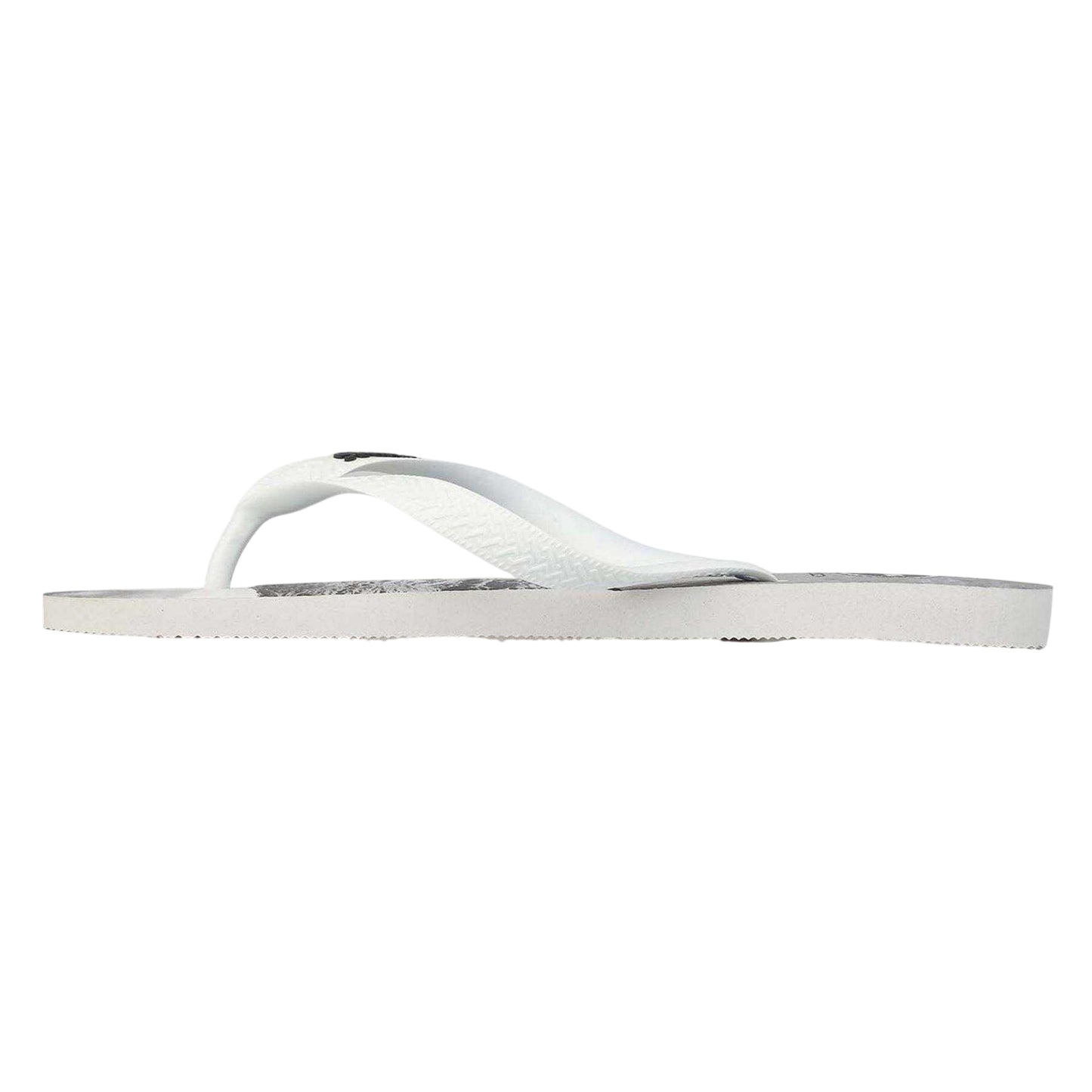 White-Black - Back - Havaianas Womens-Ladies Hype Layered Flat Flip Flops