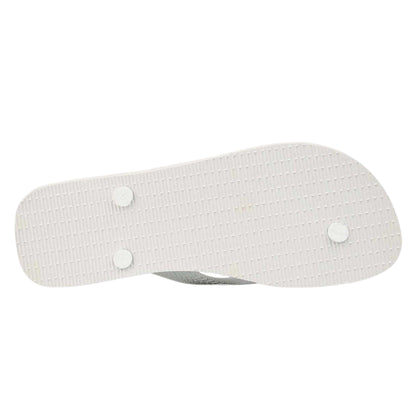 White-Black - Lifestyle - Havaianas Womens-Ladies Hype Layered Flat Flip Flops