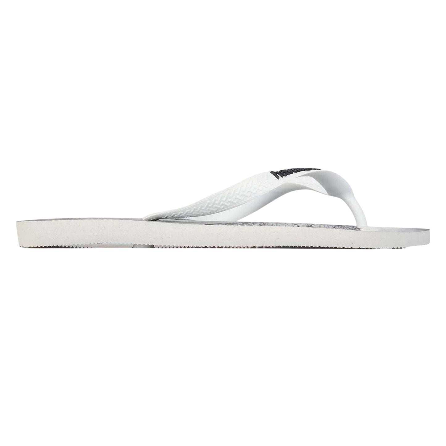 White-Black - Front - Havaianas Womens-Ladies Hype Layered Flat Flip Flops