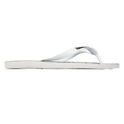 White-Black - Front - Havaianas Womens-Ladies Hype Layered Flat Flip Flops