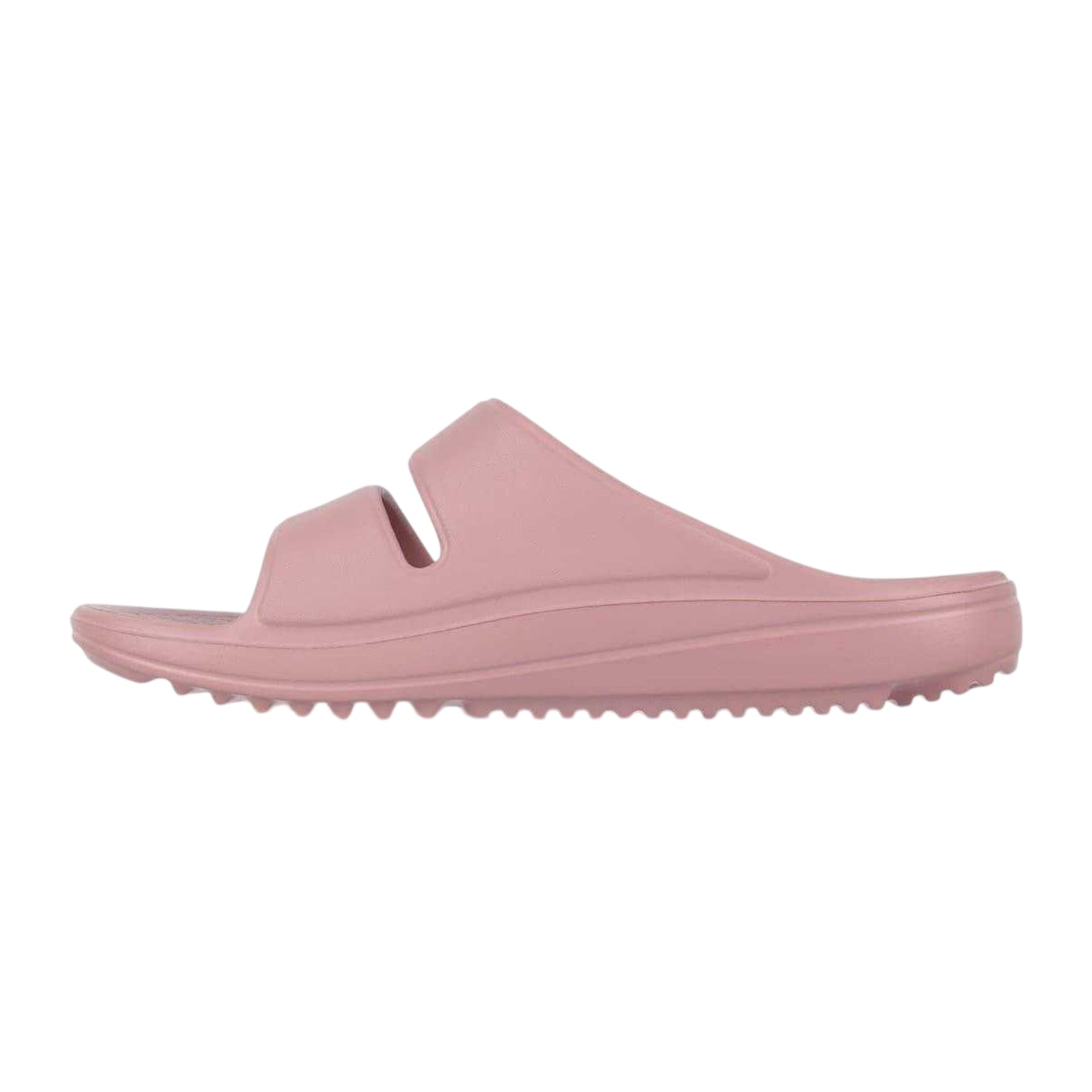 Pink - Back - Hot Tuna Womens-Ladies EVA Double Strap Flat Sliders