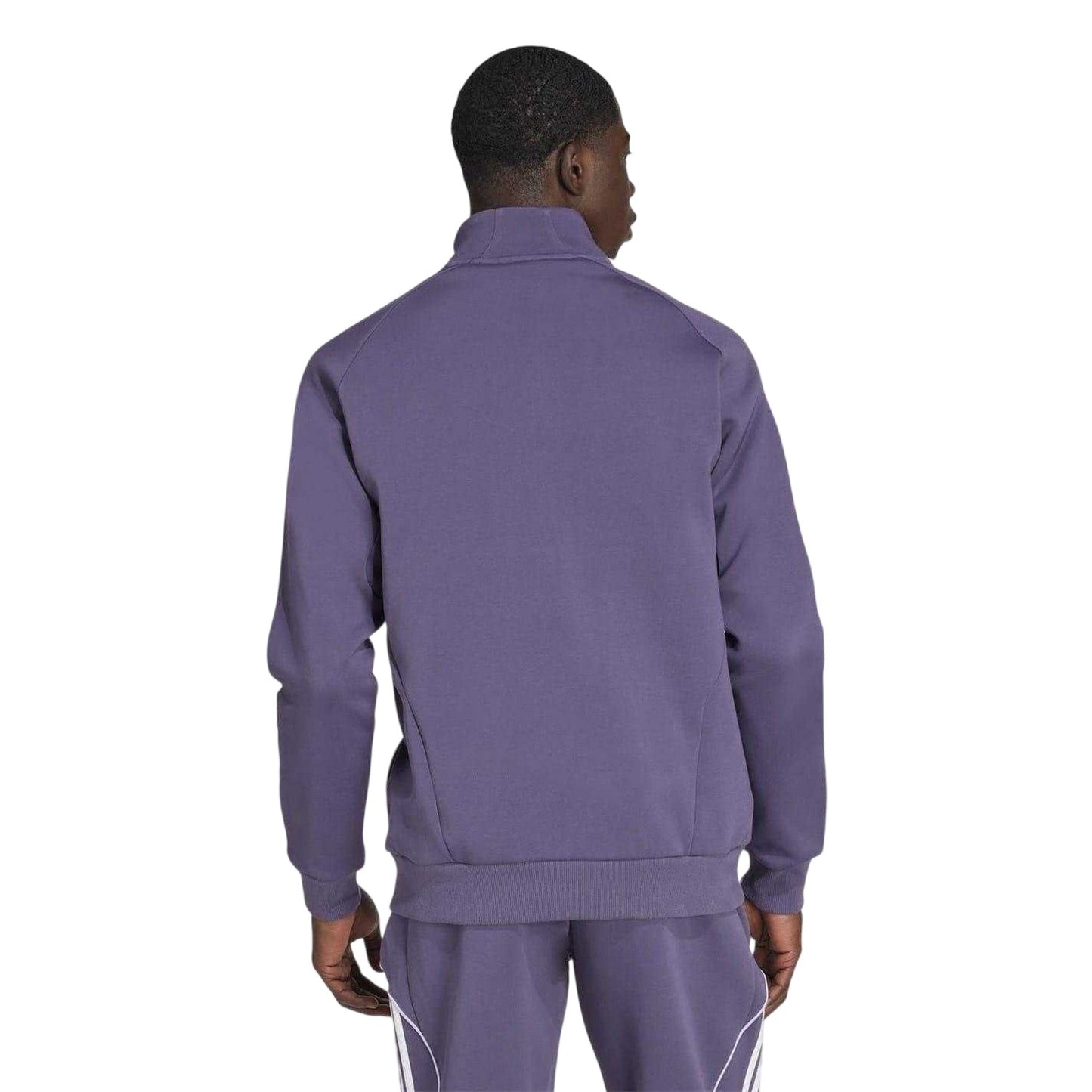 Purple - Back - Adidas Mens UBP Manchester United FC Tracksuit Top