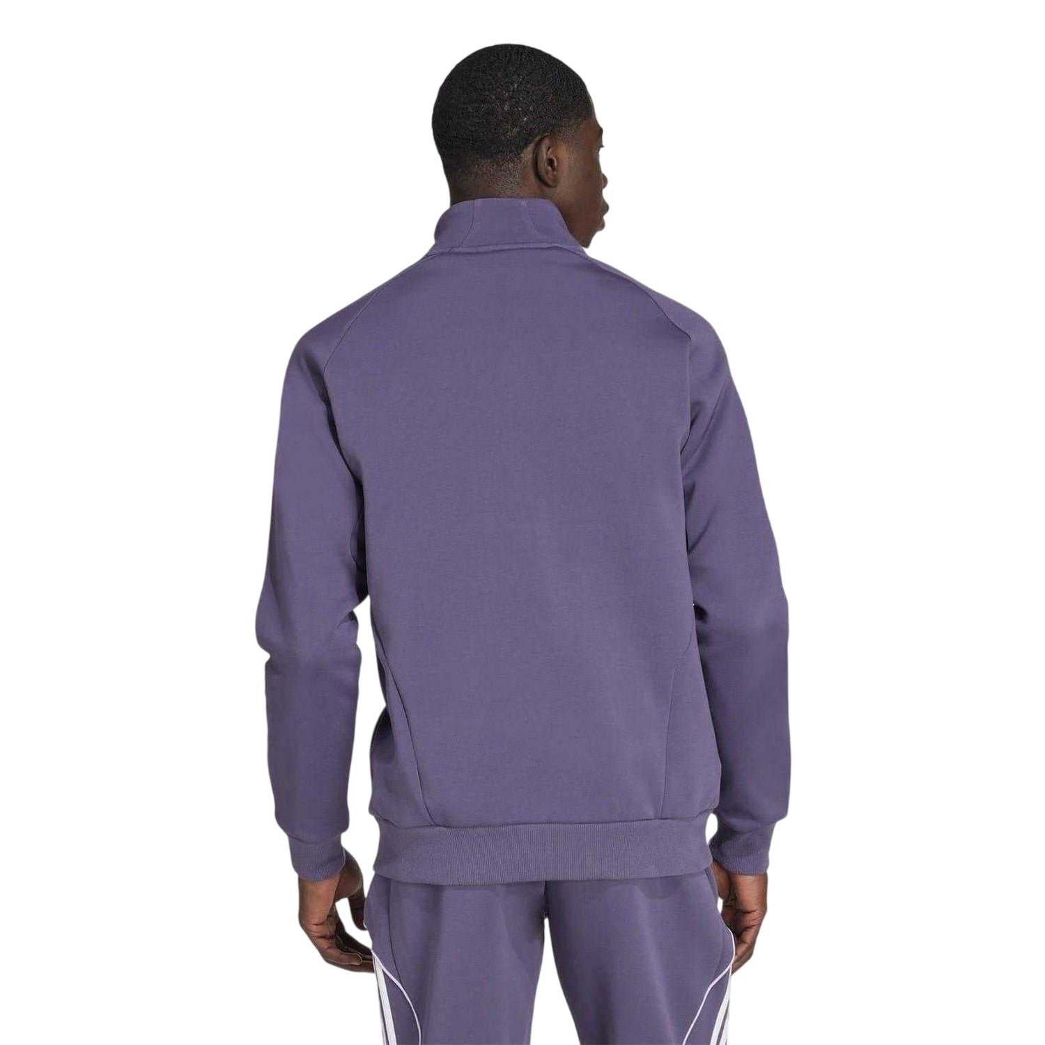 Purple - Back - Adidas Mens UBP Manchester United FC Tracksuit Top