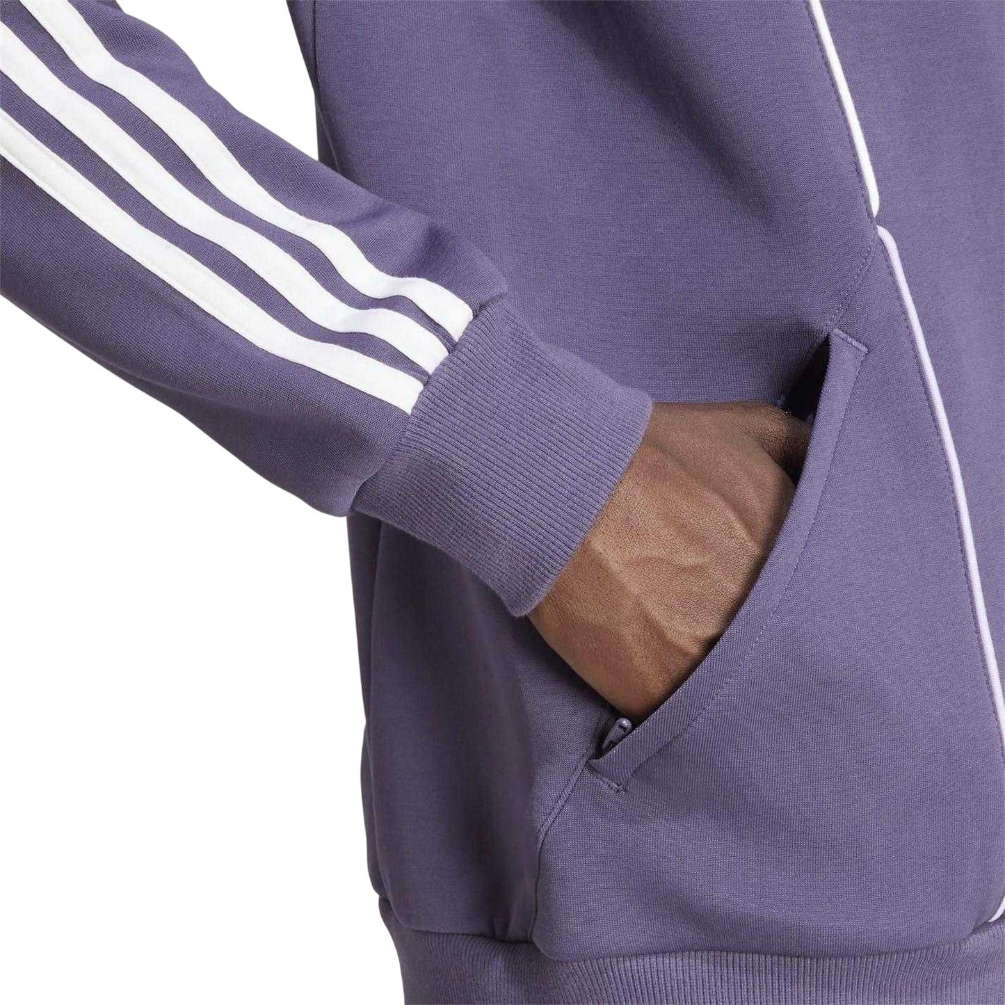 Purple - Side - Adidas Mens UBP Manchester United FC Tracksuit Top
