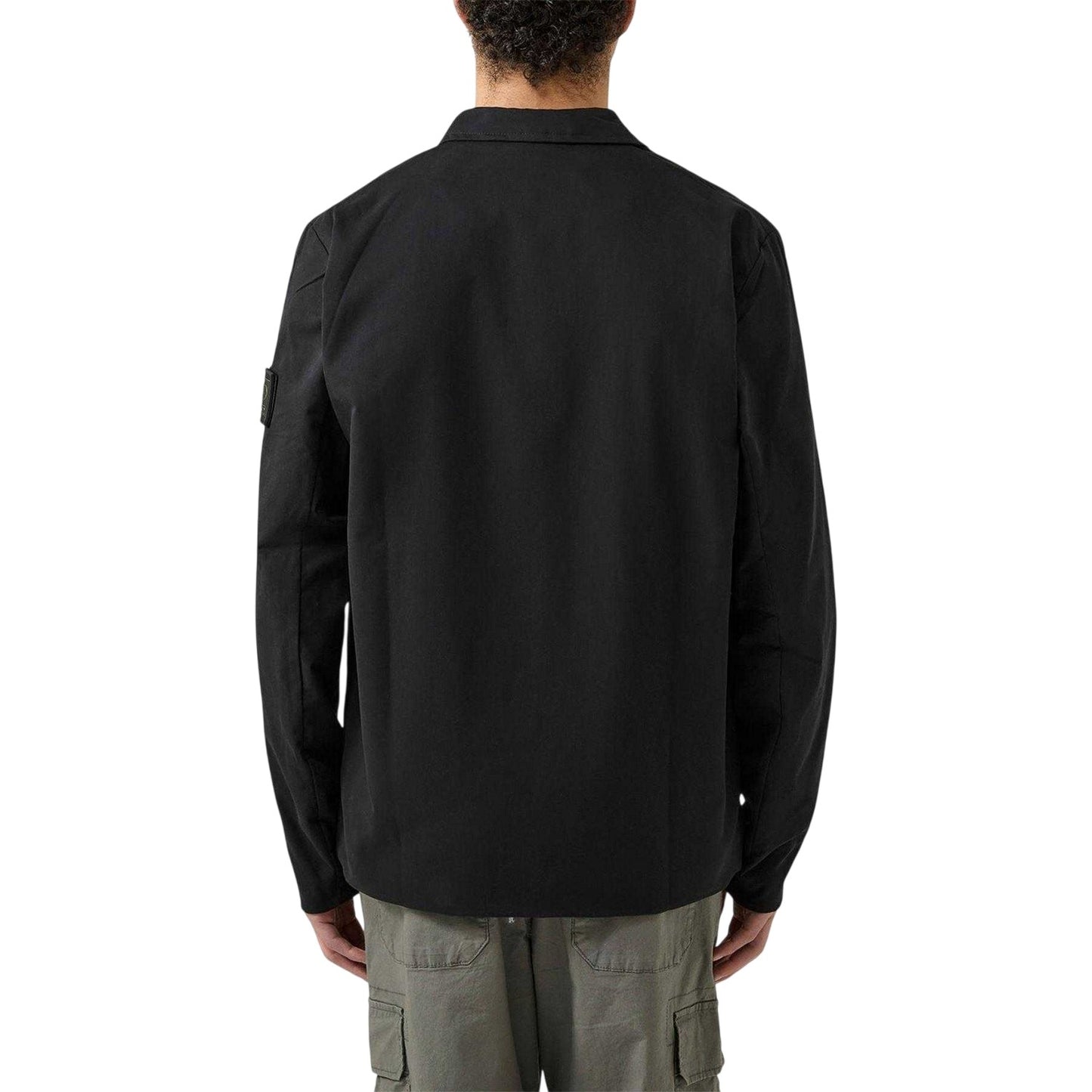 Black - Back - Patrick Mens Finn Full Zip Overshirt
