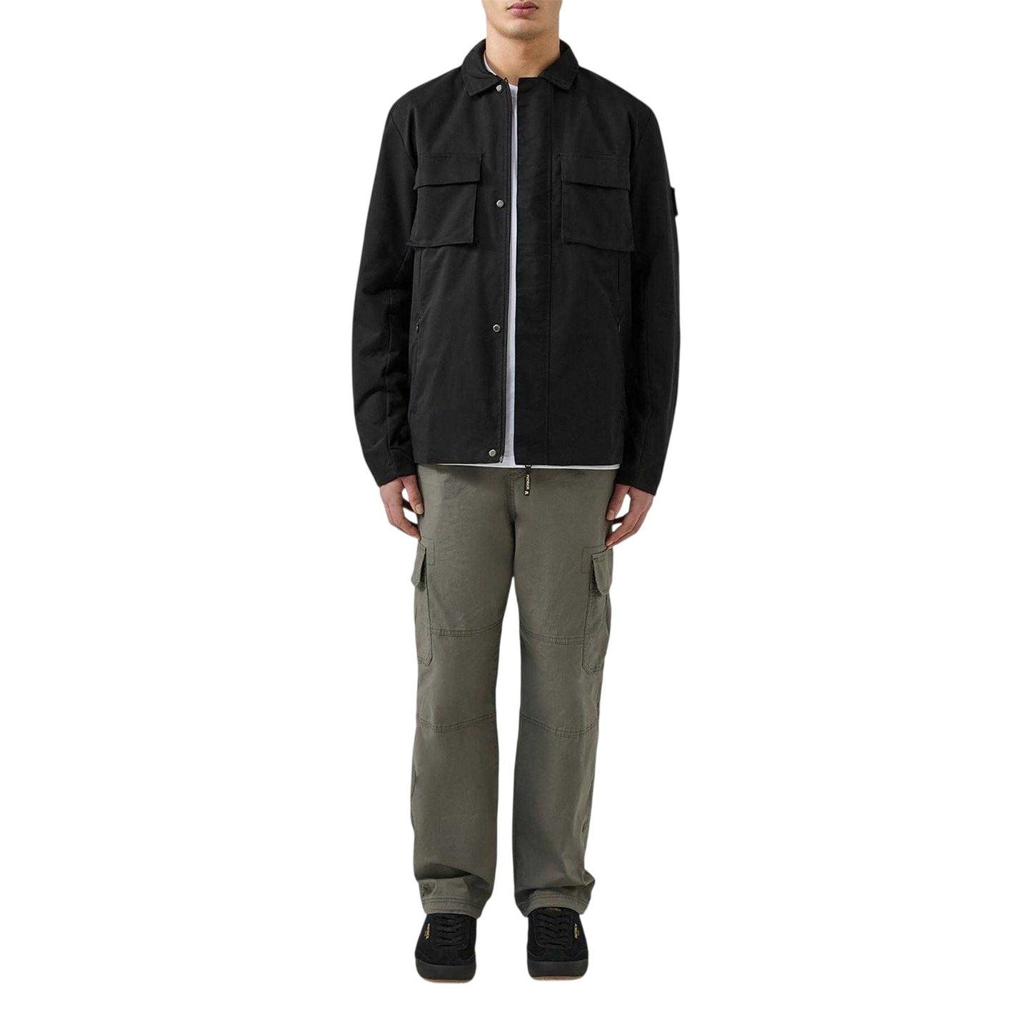 Black - Lifestyle - Patrick Mens Finn Full Zip Overshirt