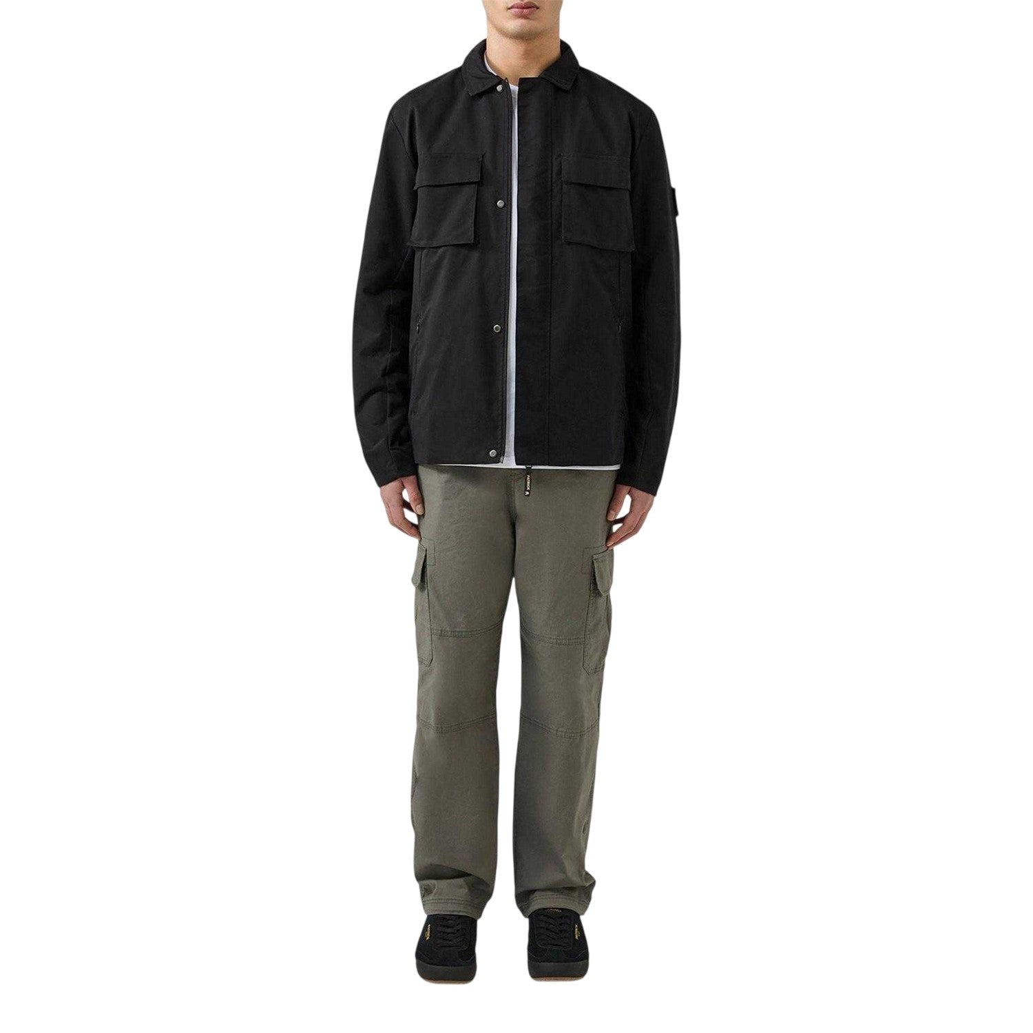 Black - Lifestyle - Patrick Mens Finn Full Zip Overshirt