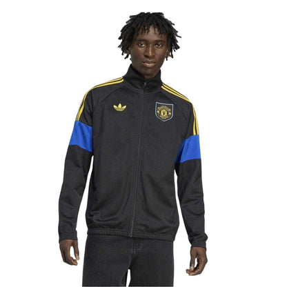 Black - Lifestyle - Adidas Mens Lifestyler Manchester United FC Track Jacket