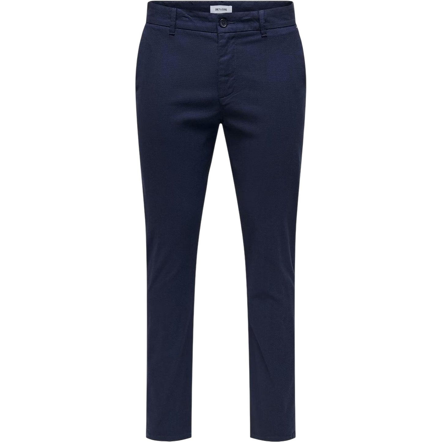 Dark Navy - Back - Only Mens Plain Slim Trousers