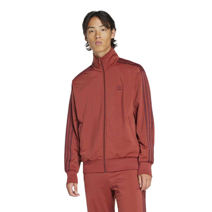 Ruby Red - Side - Adidas Mens Firebird Tracksuit Top