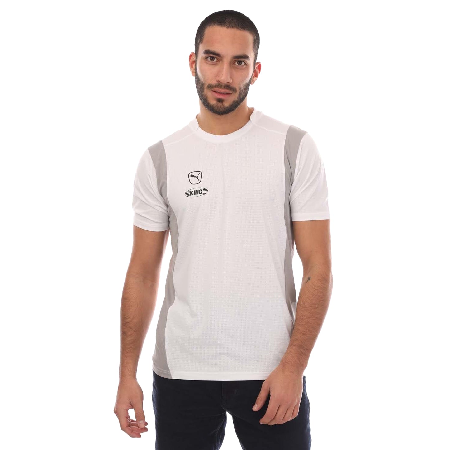 White - Front - Puma Mens King Pro Jersey