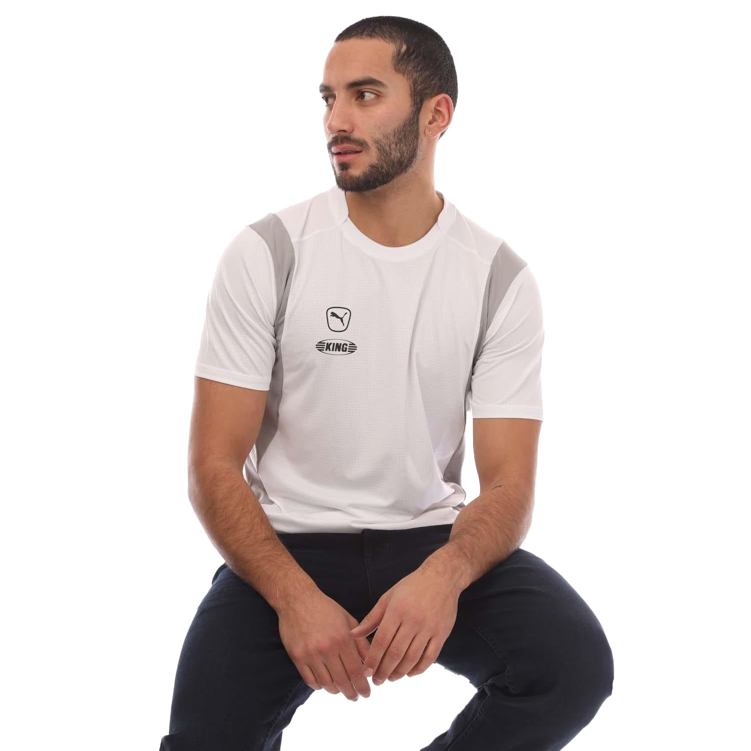 White - Lifestyle - Puma Mens King Pro Jersey
