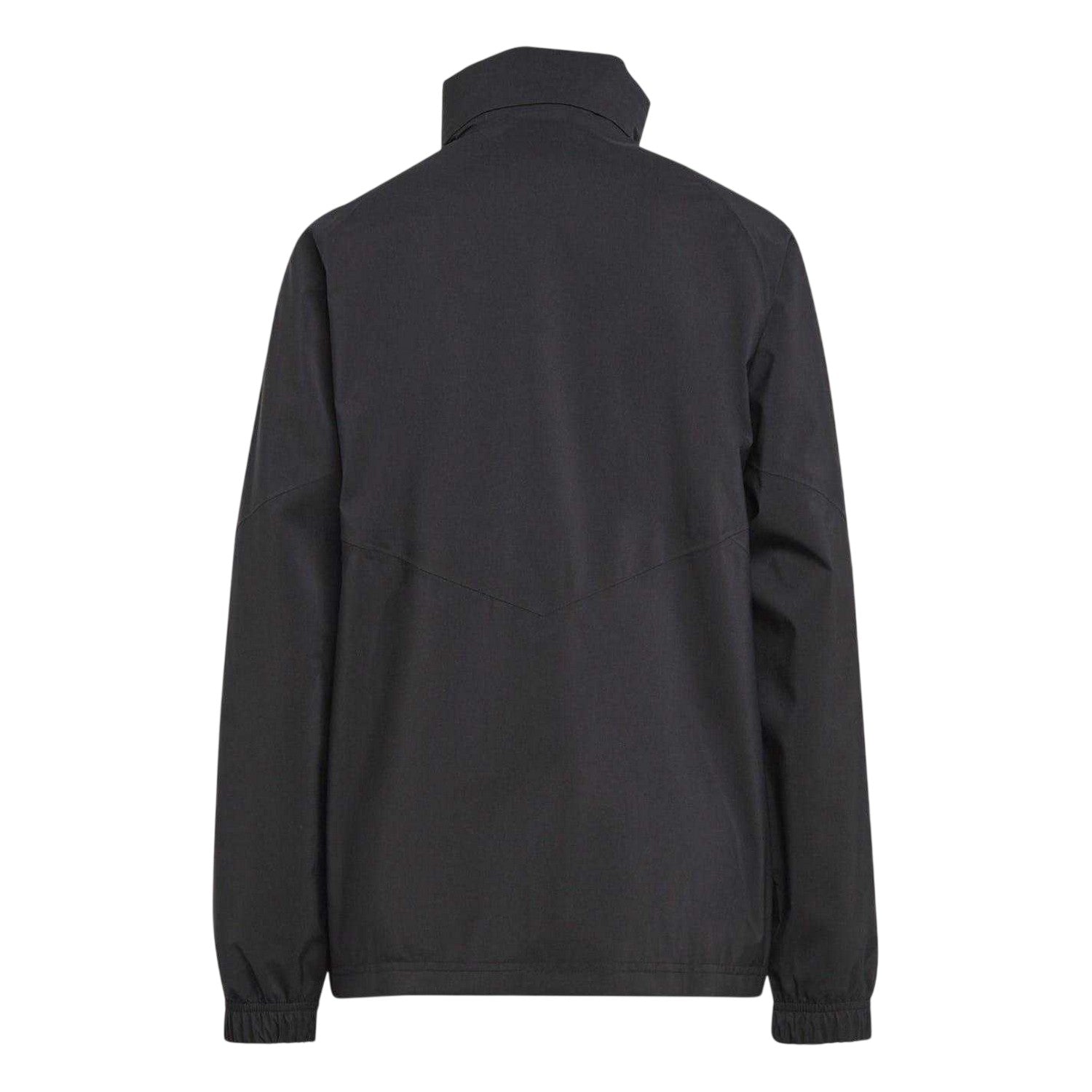 Black - Back - Adidas Womens-Ladies Belgium Stripes Raglan Raincoat