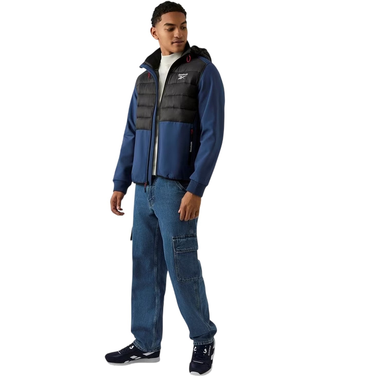 Batik Blue - Lifestyle - Reebok Mens Plain Ribbed Cuff Raincoat