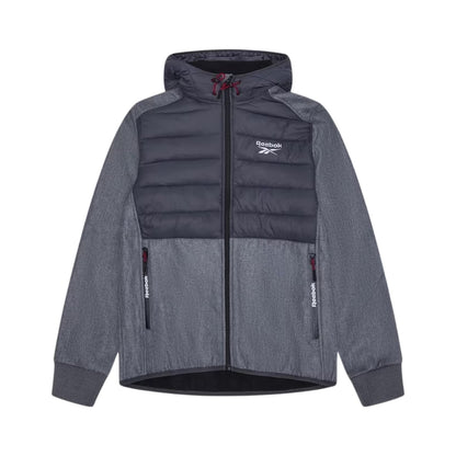 Ice Grey - Front - Reebok Mens Plain Ribbed Cuff Raincoat