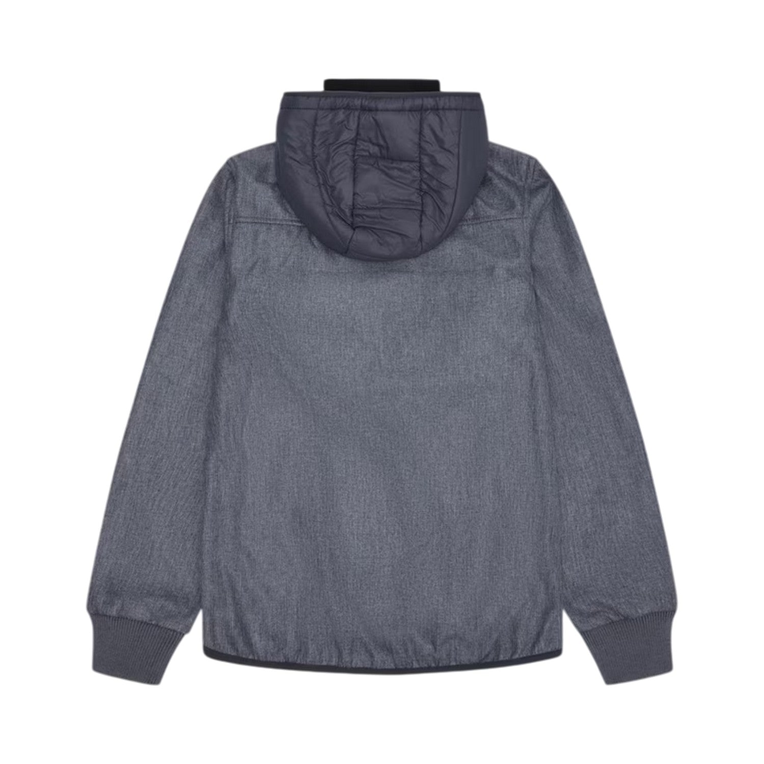 Ice Grey - Back - Reebok Mens Plain Ribbed Cuff Raincoat