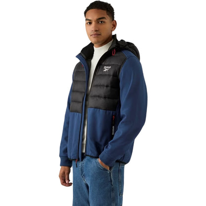 Batik Blue - Front - Reebok Mens Plain Ribbed Cuff Raincoat