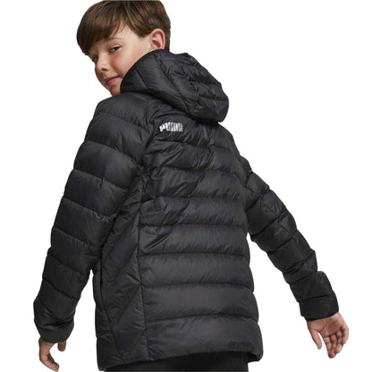 Puma Black - Pack Shot - Puma Childrens-Kids Lightweight Down Jacket