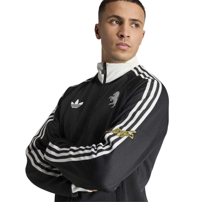 Black-White - Side - Adidas Mens Originals Juventus FC Tracksuit Top