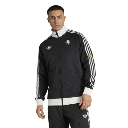 Black-White - Lifestyle - Adidas Mens Originals Juventus FC Tracksuit Top