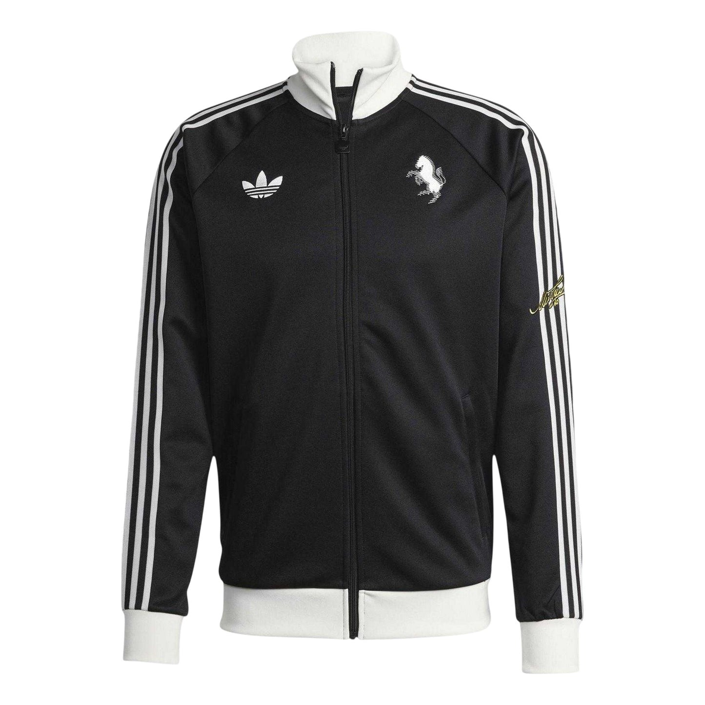 Black-White - Front - Adidas Mens Originals Juventus FC Tracksuit Top