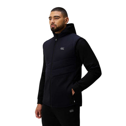 Black - Side - Canterbury Mens Tempo Sleeveless Gilet