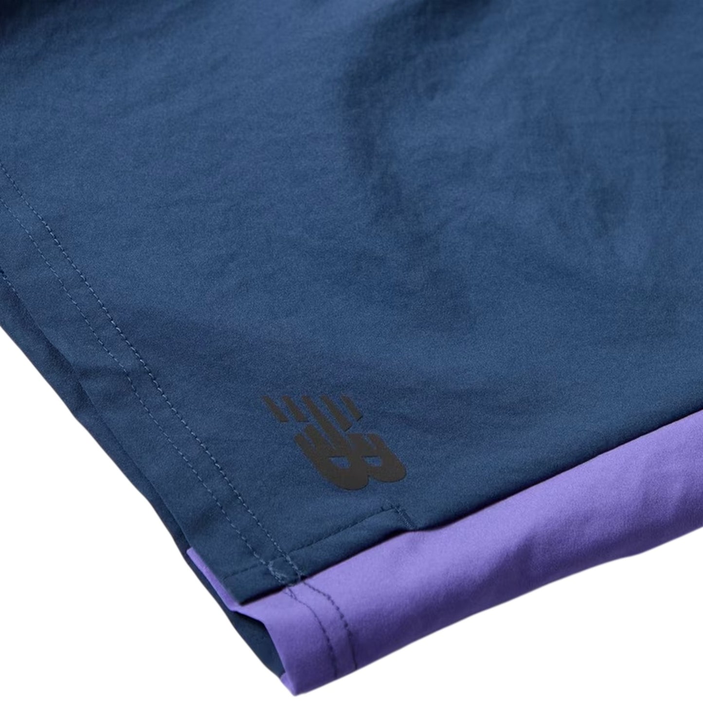 Navy-Purple - Side - New Balance Mens Performance Gym Shorts