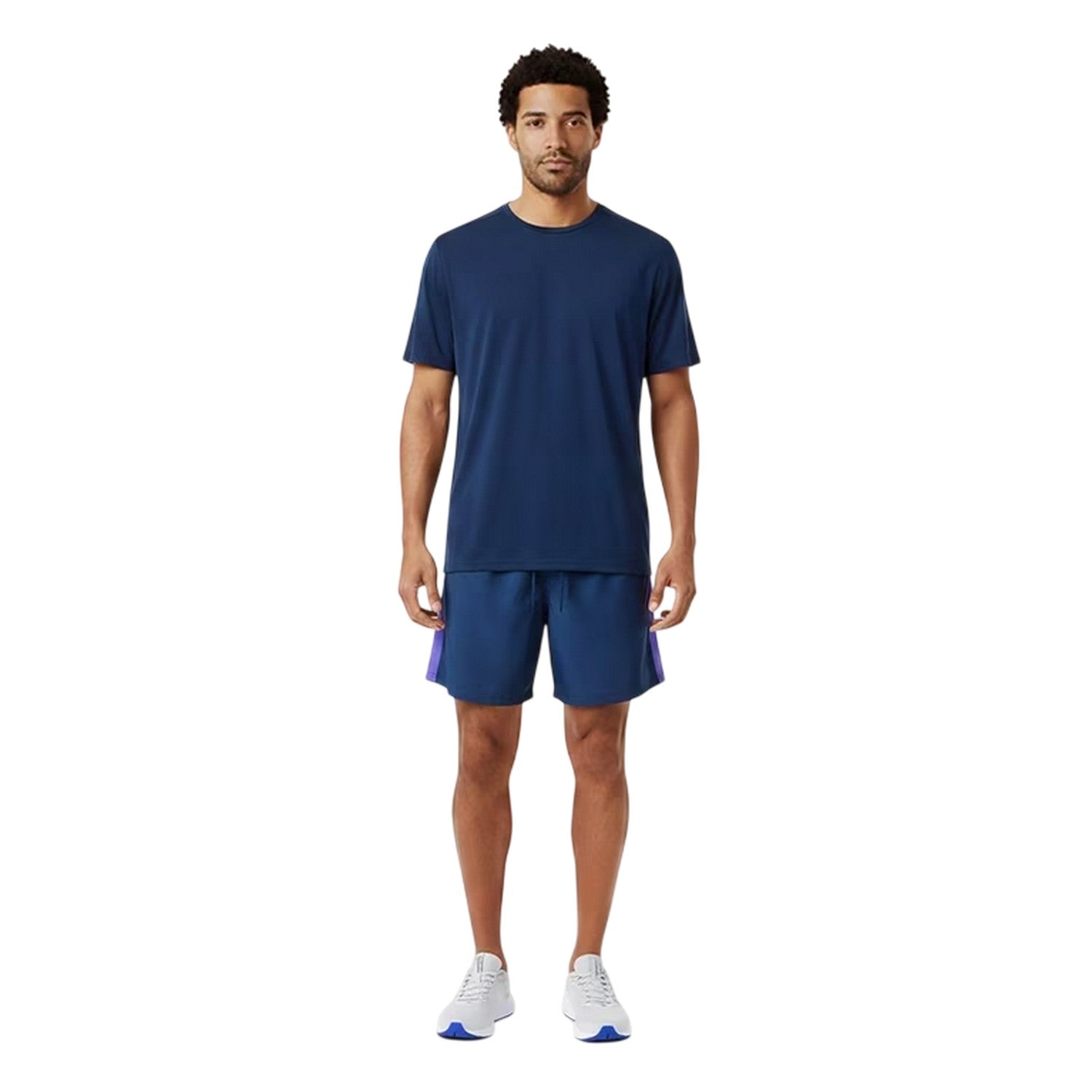 Navy-Purple - Lifestyle - New Balance Mens Performance Gym Shorts
