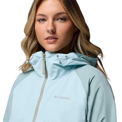 Green-Blue - Side - Columbia Womens-Ladies Spire Two Tone Soft Shell Jacket