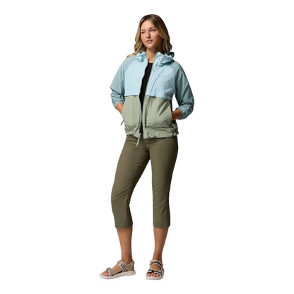 Green-Blue - Pack Shot - Columbia Womens-Ladies Spire Two Tone Soft Shell Jacket