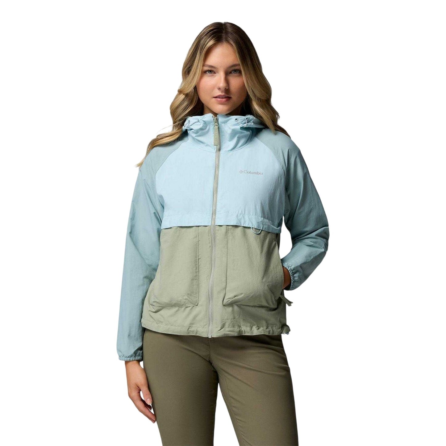 Green-Blue - Front - Columbia Womens-Ladies Spire Two Tone Soft Shell Jacket