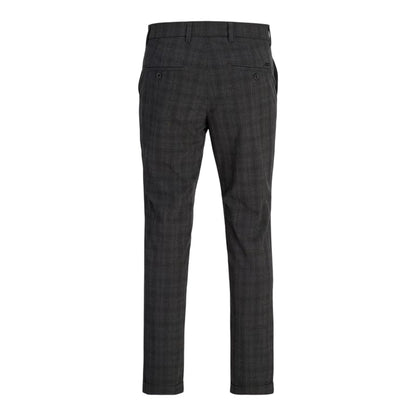 Black - Back - Jack And Jones Mens Marco Plaid Slim Chinos