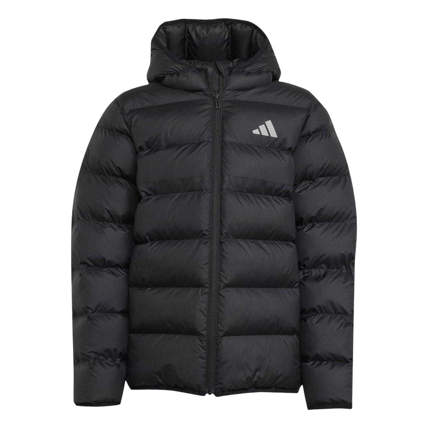 Triple Black - Front - Adidas Childrens-Kids Climawarm Puffer Jacket
