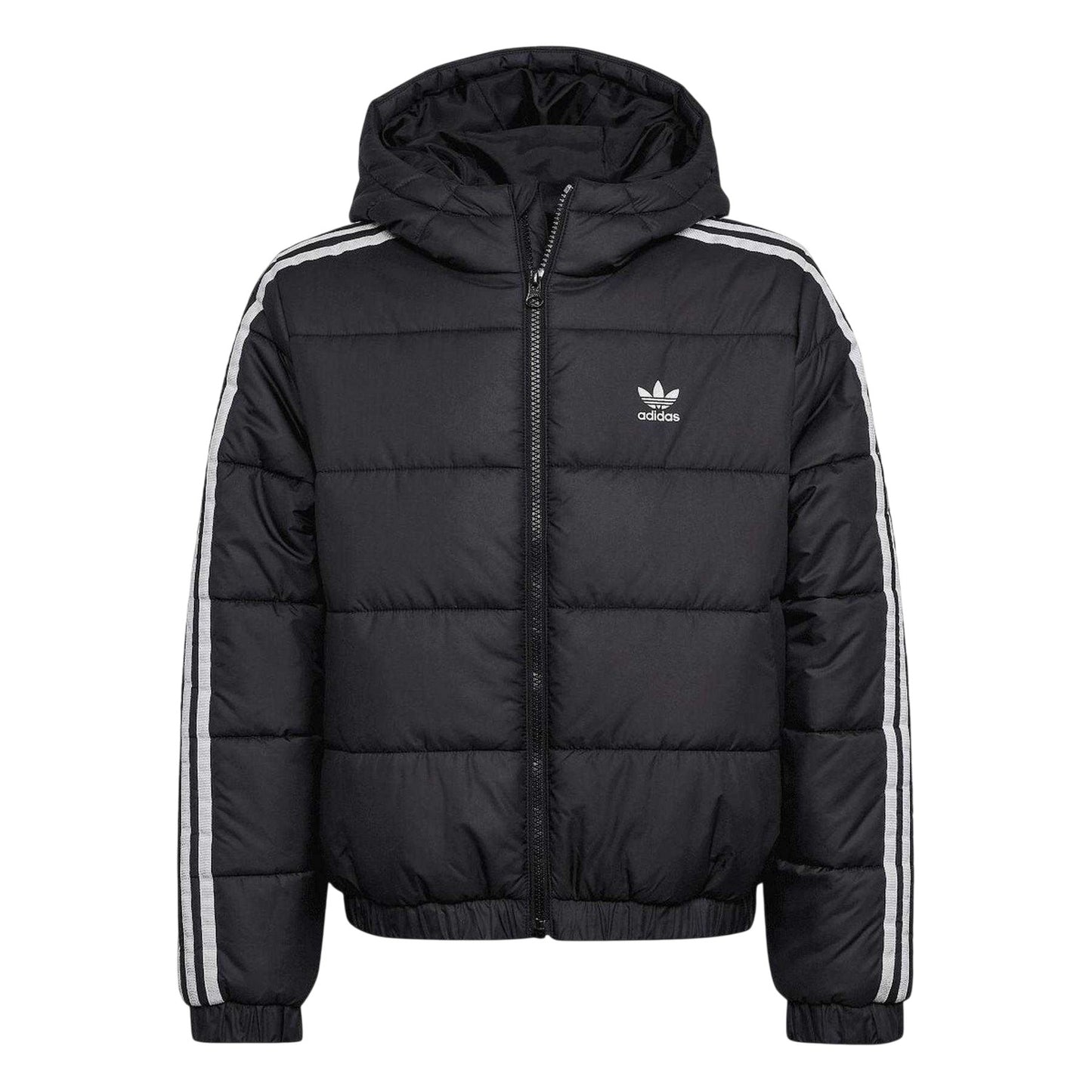 Black - Front - Adidas Childrens-Kids Padded Jacket