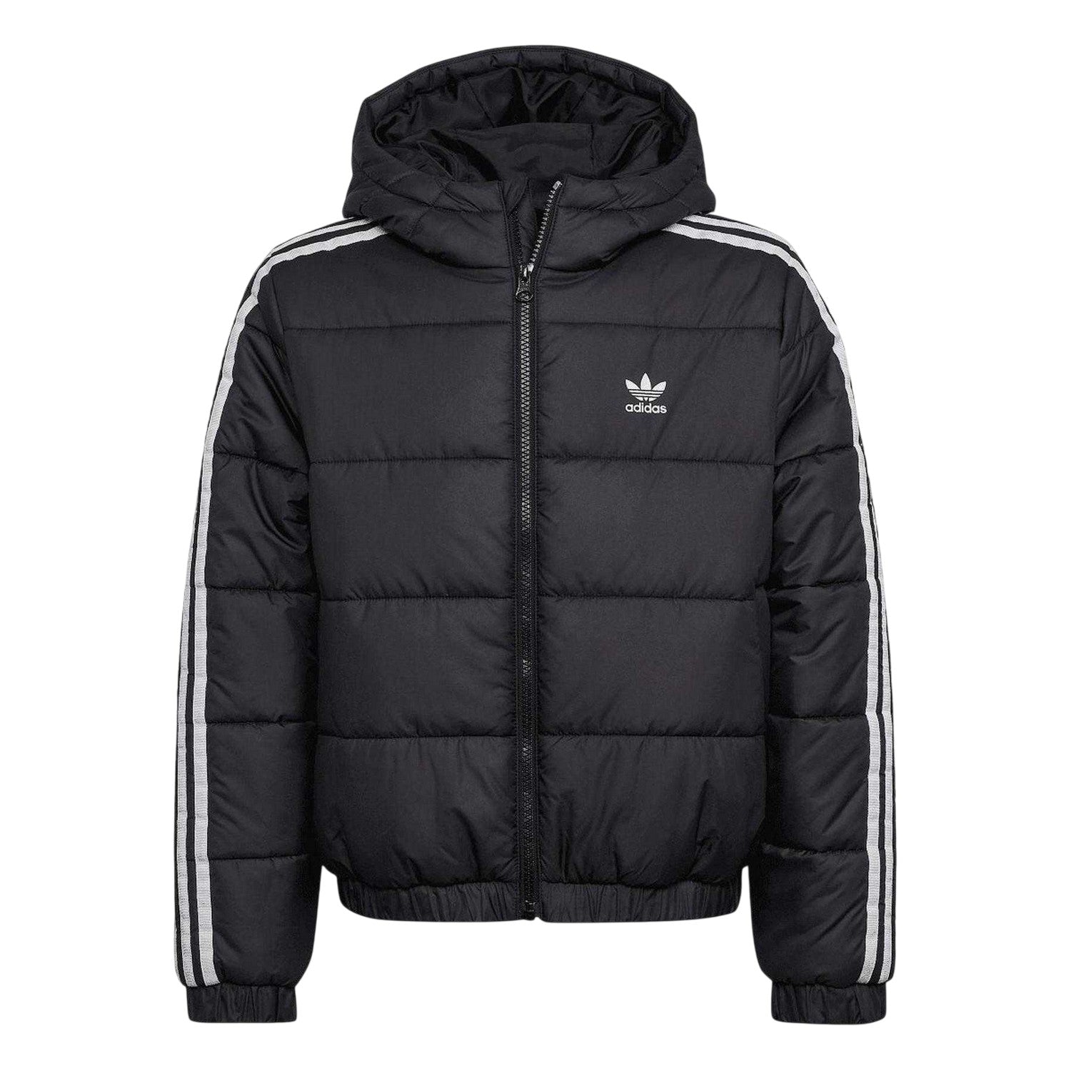 Black - Front - Adidas Childrens-Kids Padded Jacket