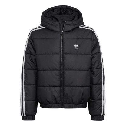 Black - Front - Adidas Childrens-Kids Padded Jacket