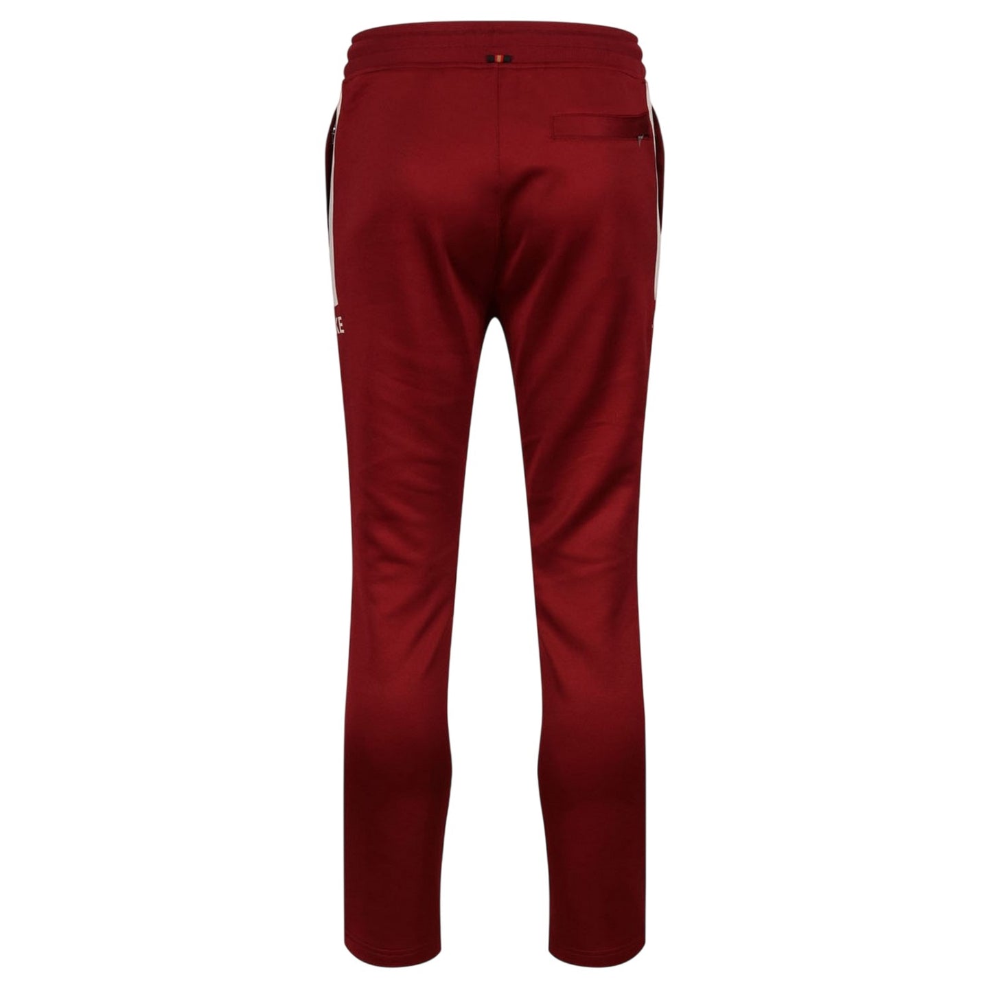 Blood Red - Back - Luke Mens Edin Side Stripe Straight Joggers