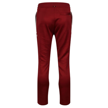 Blood Red - Back - Luke Mens Edin Side Stripe Straight Joggers