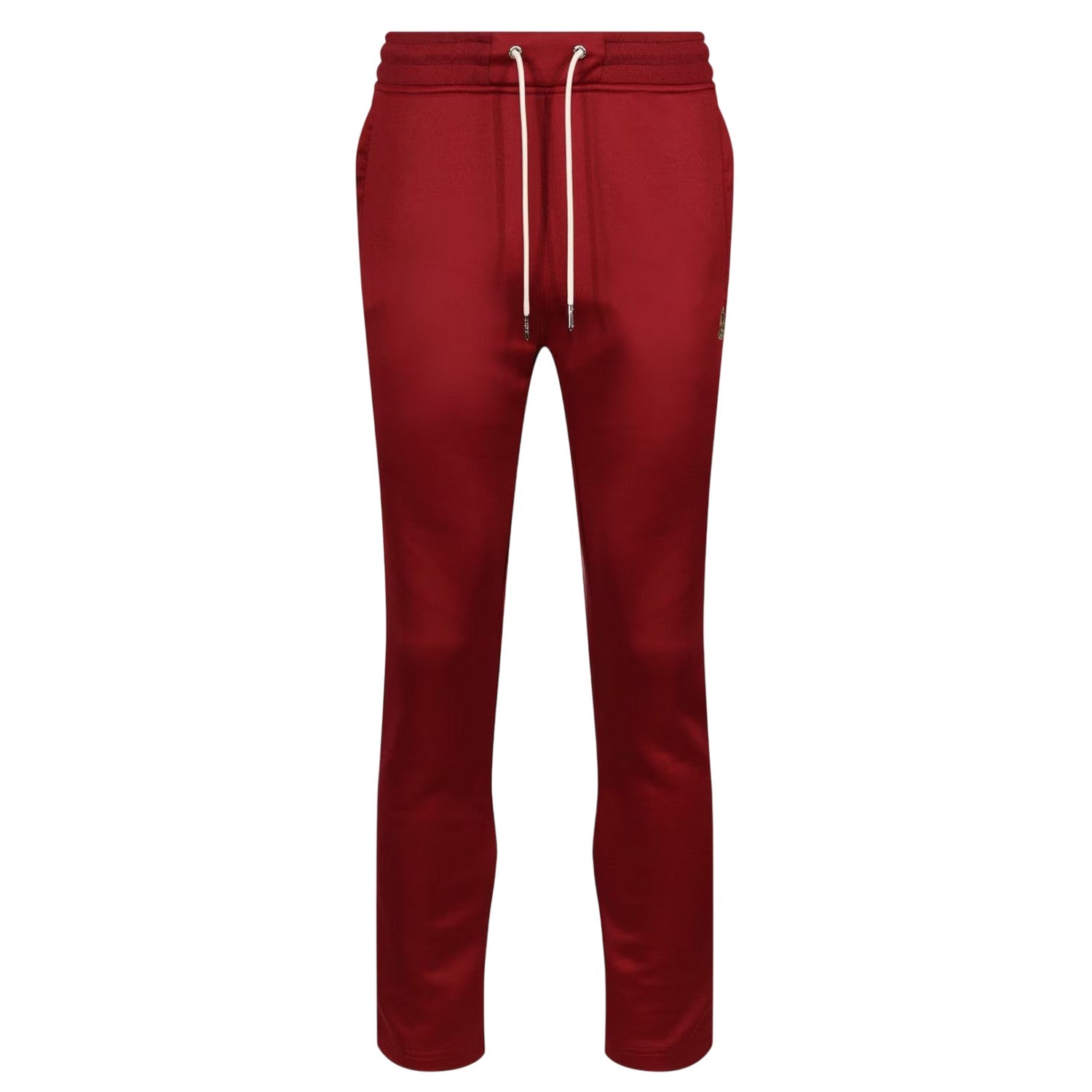 Blood Red - Front - Luke Mens Edin Side Stripe Straight Joggers