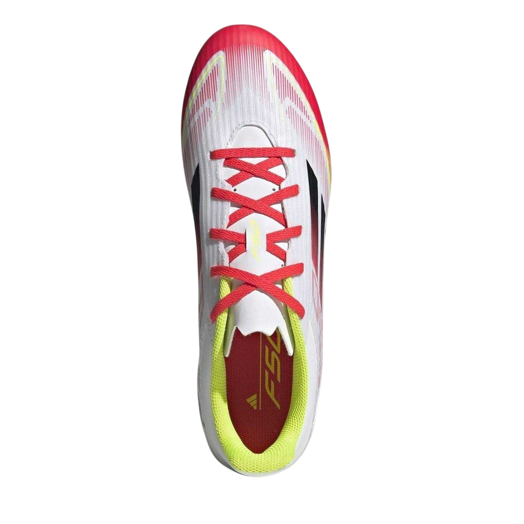 White-Red - Side - Adidas Mens F50 Club Regular Firm Ground Football Boots