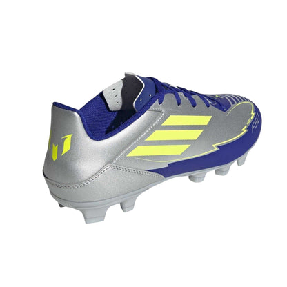 Silver-Blue - Back - Adidas Mens F50 Club Regular Firm Ground Football Boots