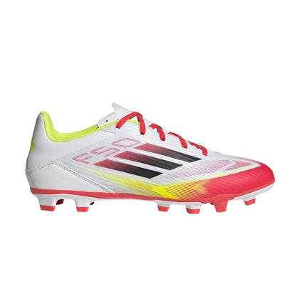 White-Red - Front - Adidas Mens F50 Club Regular Firm Ground Football Boots