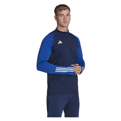 Team Navy Blue - Pack Shot - Adidas Mens Tiro 23 Competition Zipped Tracksuit Top