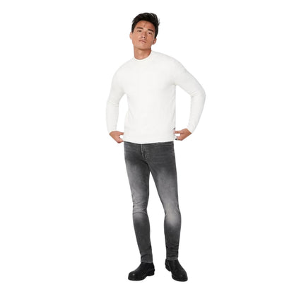 Grey - Lifestyle - Only Mens 5 Pockets Slim Jeans