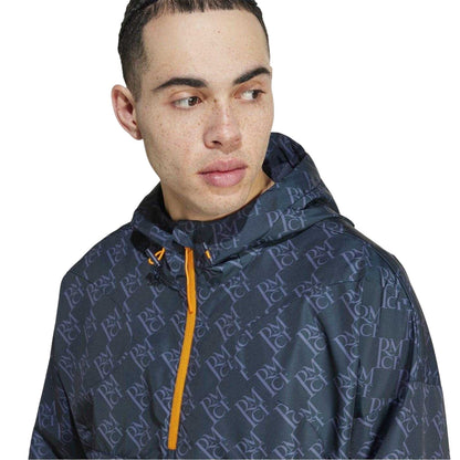 Night Navy - Side - Adidas Mens Real Madrid Seasonal Monogram Anorak