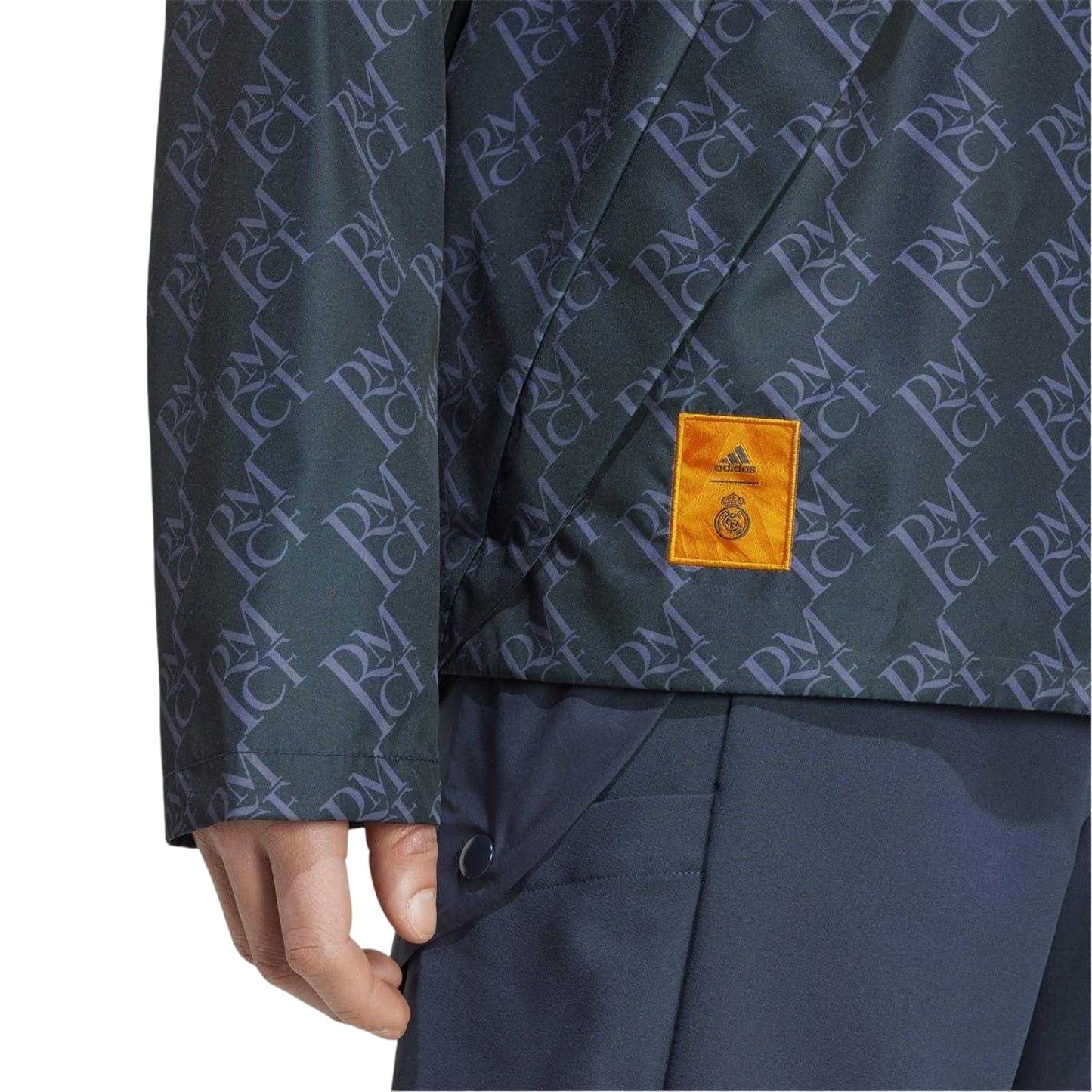 Night Navy - Lifestyle - Adidas Mens Real Madrid Seasonal Monogram Anorak